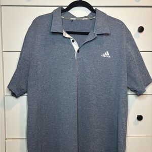 Adidas Men's Blue/ Gray Polo Shirt